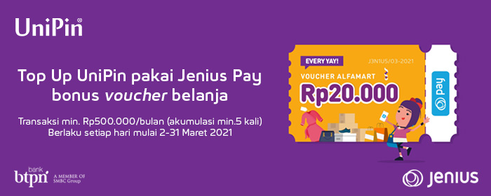 Rayakan Belanja Online Bersama Jenius Pay Bisa Dapat Voucher Belanja Rp 20.000!